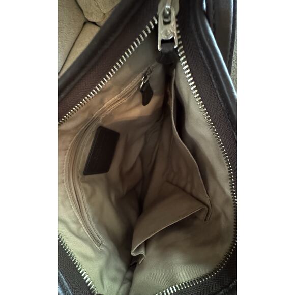 Coach Signature Canvas Crossbody Shoulder Bag Brown - Picture 10 of 11